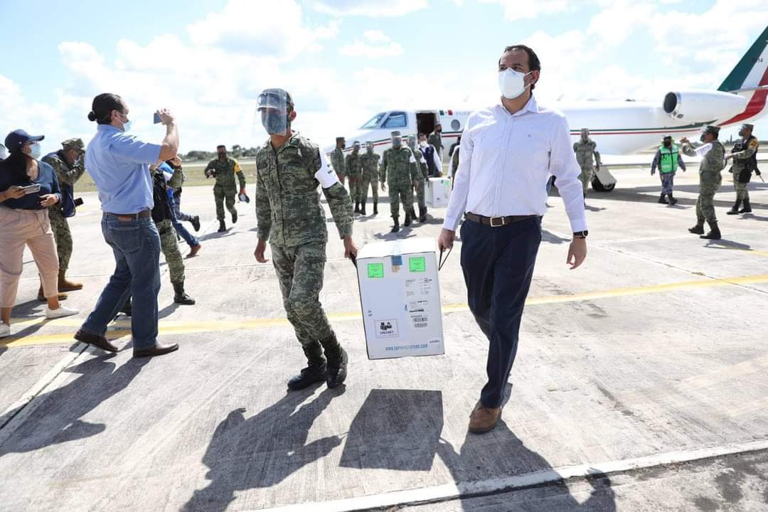 Recibe Yucatán 10 mil 725 vacunas de Pfizer contra el COVID-19